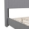 Flash Furniture Gray Twin Platform Bed with Tufted Headboard YK-1077-GY-T-GG - alternate 10